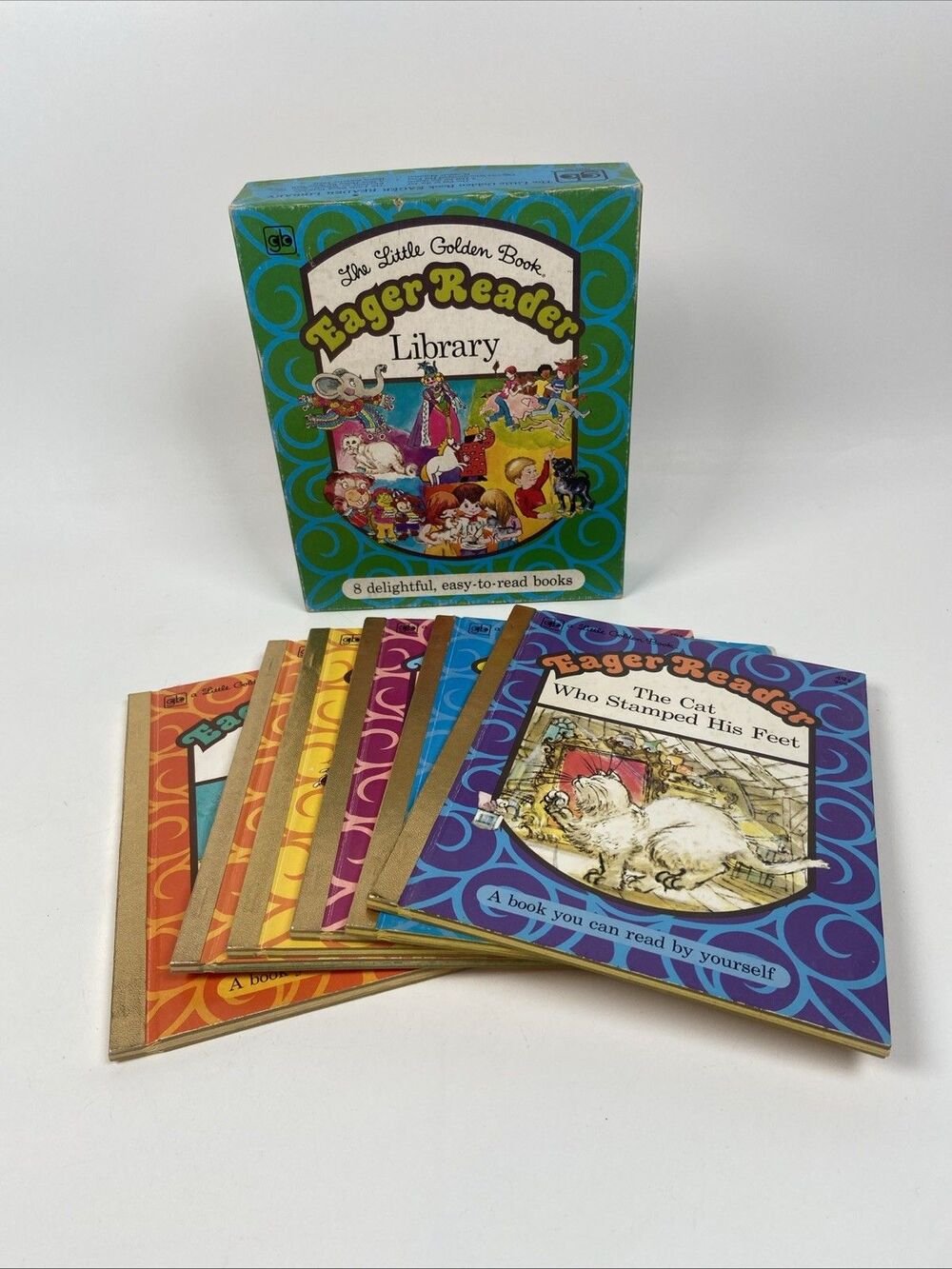 Vintage The Little Golden Book Eager Reader Library Set Of 6 1970's